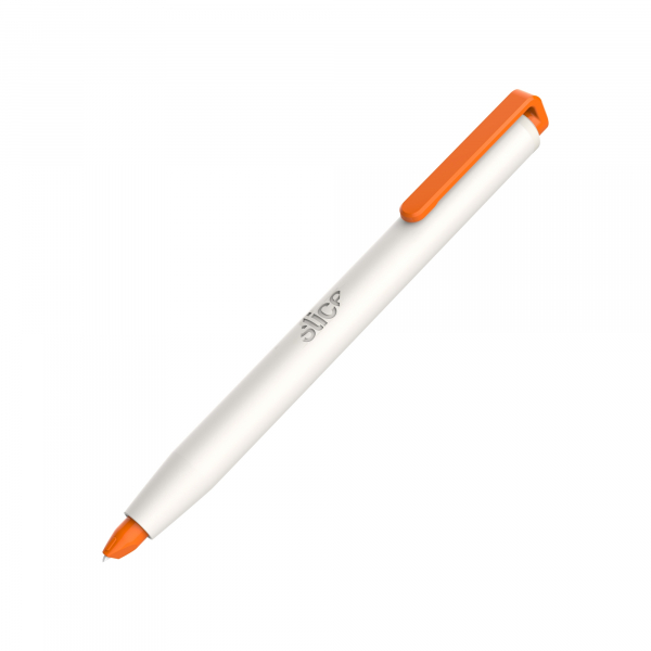 BIG- SLICE-Präzisions- Cutter mit Klingenrückzug, Farbe: weiß/ orange