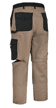 BIG-TEXXOR-Canvas-2-in-1-Bundhose, Tobago, 320g/m�, khaki/schwarz
