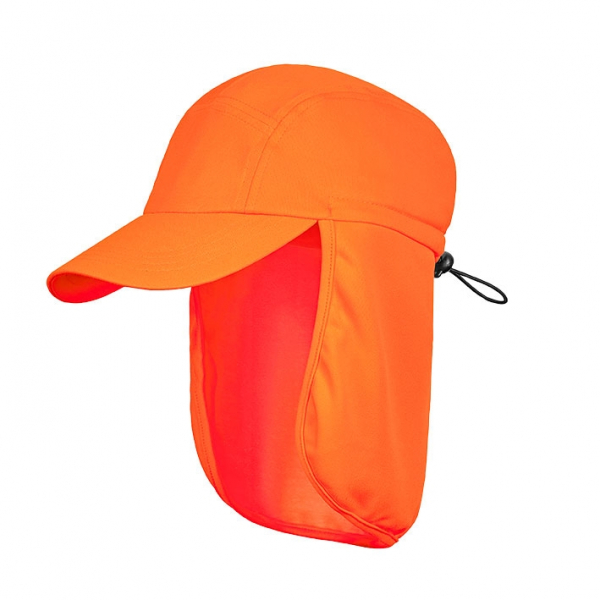 BIG-4-Protect Warnschutz UV Schutz Cap, Farbe: orange