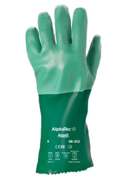 ANSELL-NEOPREN-ARBEITSHANDSCHUHE, SCORPIO, 30 cm, 08-352, gr�n