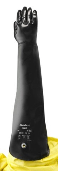 ANSELL-NEOPRENE-ARBEITSHANDSCHUHE, NEOX, 80,0 cm, 09-430, schwarz