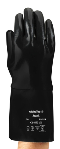 ANSELL-NEOPRENE-ARBEITSHANDSCHUHE, NEOX, 35,5 cm, 09-924, schwarz