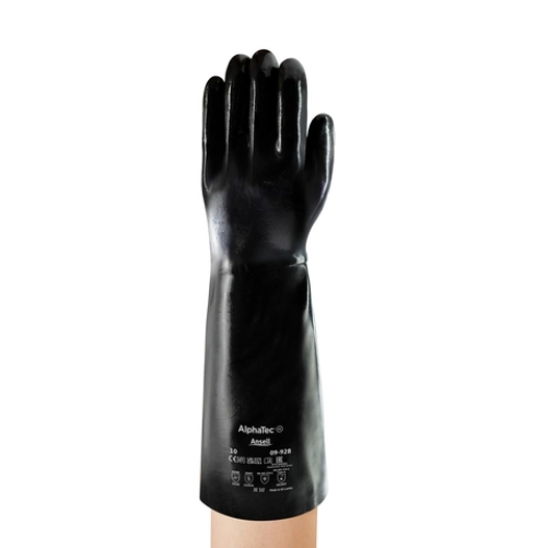 ANSELL-NEOPRENE-ARBEITSHANDSCHUHE, NEOX, 45,0 cm, 09-928, schwarz