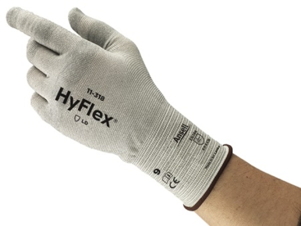 ANSELL-ARBEITSHANDSCHUHE, HYFLEX, 11-318, grau