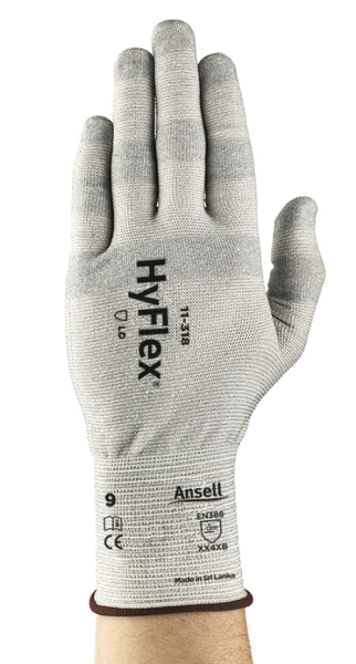 ANSELL-ARBEITSHANDSCHUHE, HYFLEX, 11-318, grau