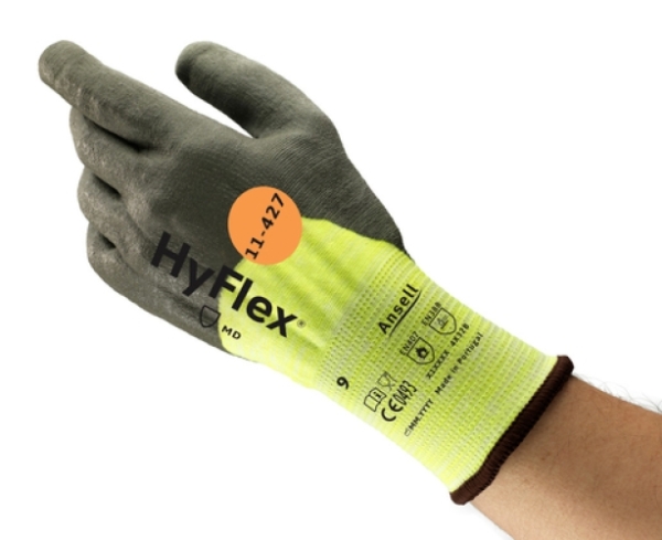 ANSELL-ARBEITSHANDSCHUHE, HYFLEX, 11-427, grau