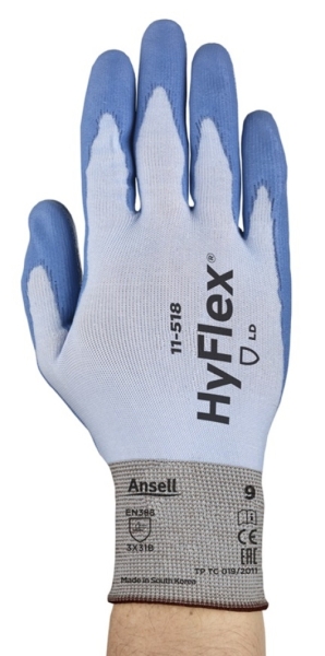 ANSELL-ARBEITSHANDSCHUHE, HYFLEX, 11-518, blau
