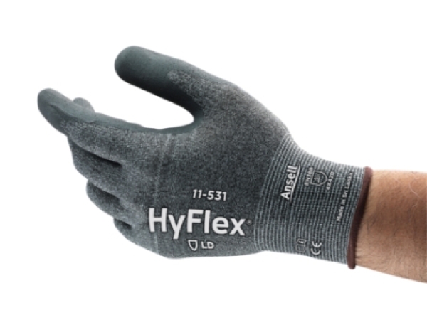 ANSELL-ARBEITSHANDSCHUHE, HYFLEX, 11-531, grau