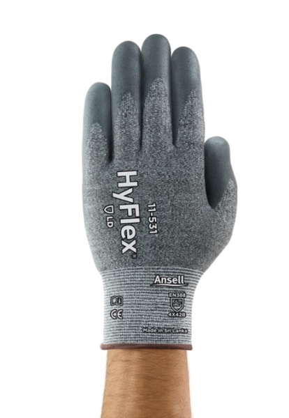 ANSELL-ARBEITSHANDSCHUHE, HYFLEX, 11-531, grau