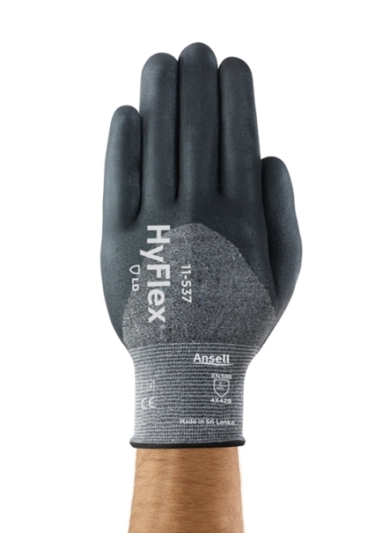 ANSELL-ARBEITSHANDSCHUHE, HYFLEX, 11-537, grau