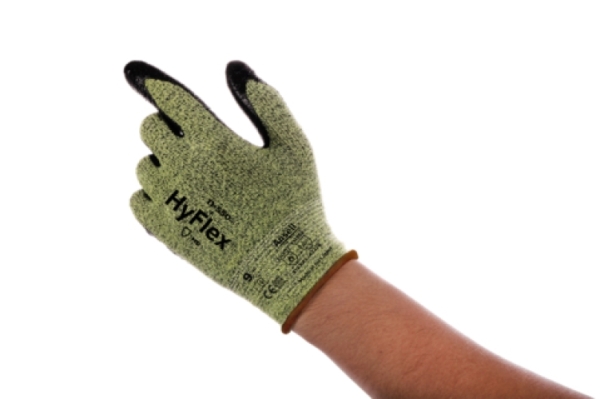 ANSELL-SCHNITTSCHUTZ-HANDSCHUHE,HYFLEX, 11-550, gelbgrün/schwarz