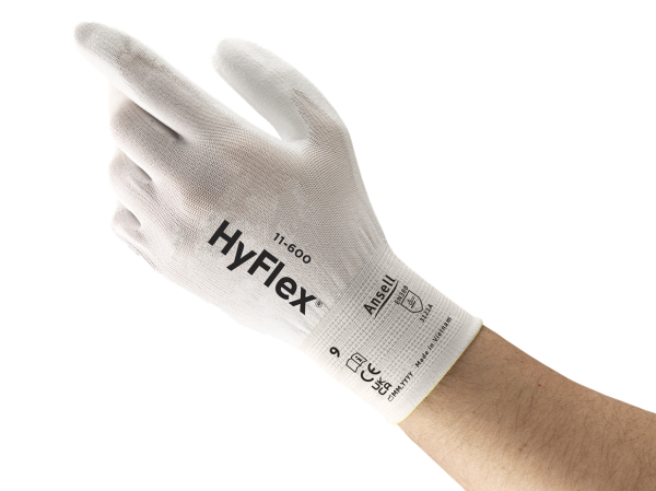 ANSELL-ARBEITSHANDSCHUHE, HYFLEX, 11-600, weiss