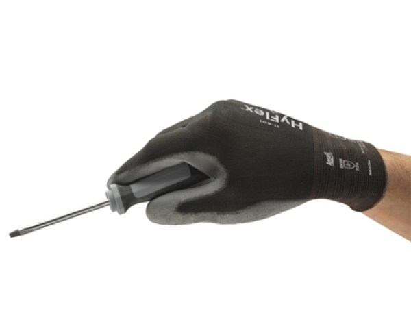 ANSELL-ARBEITSHANDSCHUHE, HYFLEX, 11-601, grau/schwarz