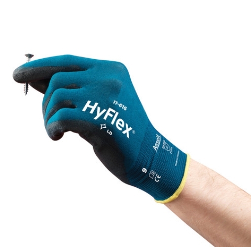 ANSELL-ARBEITSHANDSCHUHE, HYFLEX, 11-616, blau-gr�n/schwarz