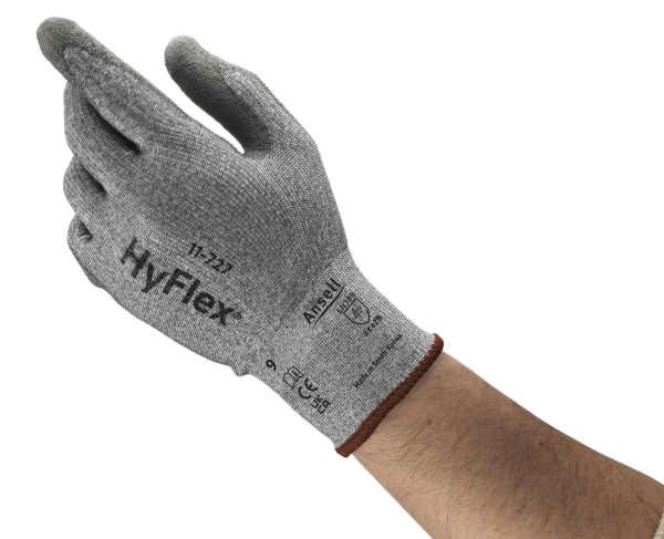 ANSELL-ARBEITSHANDSCHUHE, HYFLEX, 11-727, grau