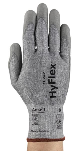 ANSELL-ARBEITSHANDSCHUHE, HYFLEX, 11-727, grau