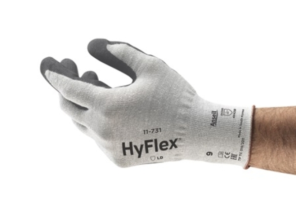 ANSELL-ARBEITSHANDSCHUHE, HYFLEX, 11-731, grau