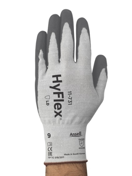 ANSELL-ARBEITSHANDSCHUHE, HYFLEX, 11-731, grau
