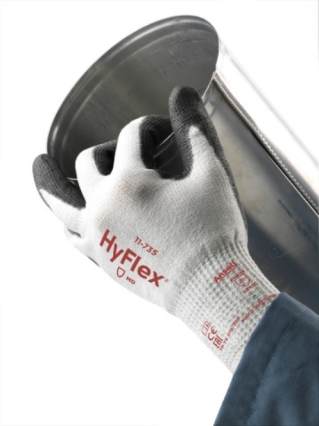 ANSELL-ARBEITSHANDSCHUHE, HYFLEX, 11-735, wei�/grau