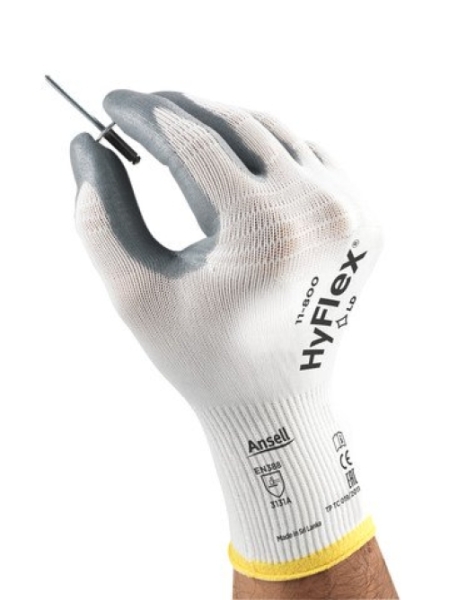 ANSELL-Nitril-Mehrzweck-Arbeits-Handschuhe, Hyflex, Wei�/Grau
