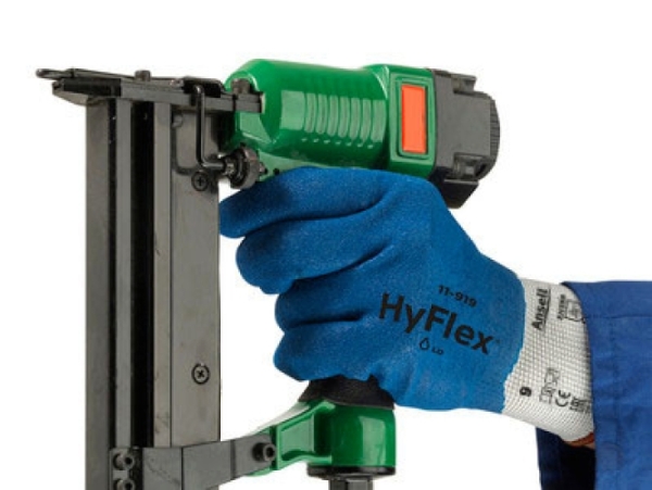 ANSELL-ARBEITSHANDSCHUHE, HYFLEX, 11-919, blau/weiss