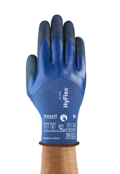 ANSELL-ARBEITSHANDSCHUHE, HYFLEX, 11-925, blau