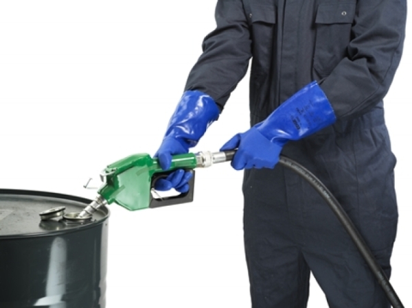 ANSELL-CHEMIKALIENSCHUTZHANDSCHUHE, mit PVC-Beschichtung, EGDE 14-663, blau
