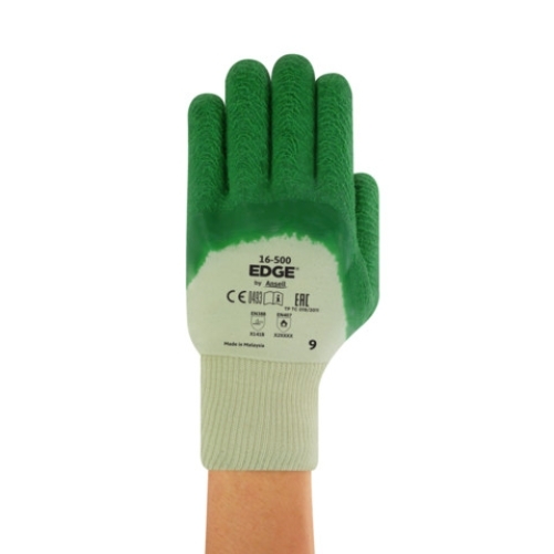 ANSELL-LATEX-ARBEITSHANDSCHUHE, EDGE, 16-500, gr�n
