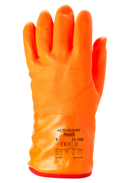 ANSELL-WINTER-HANDSCHUHE, POLAR GRIP, 23-700, signalorange