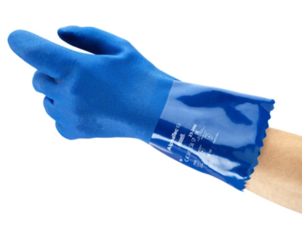 ANSELL-PVC-ARBEITSHANDSCHUHE, VERSATOUCH, 23-200, blau