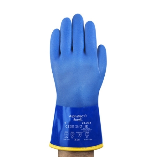 ANSELL-PVC-ARBEITSHANDSCHUHE, VERSATOUCH, 23-202, blau