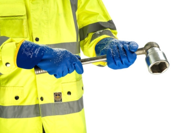 ANSELL-PVC-ARBEITSHANDSCHUHE, VERSATOUCH, 23-202, blau