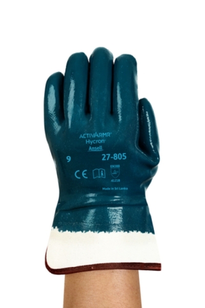 ANSELL-NITRIL-HANDSCHUHE, HYCRON, 27-805, blau