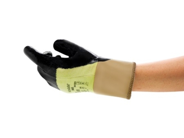 ANSELL-NITRIL-HANDSCHUHE, NITRASAFE, 28-329, gelb/schwarz