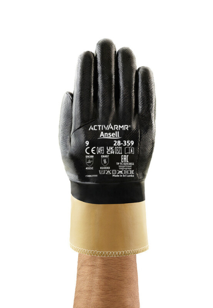 ANSELL-NITRIL-HANDSCHUHE, NITRASAFE, 28-359, schwarz