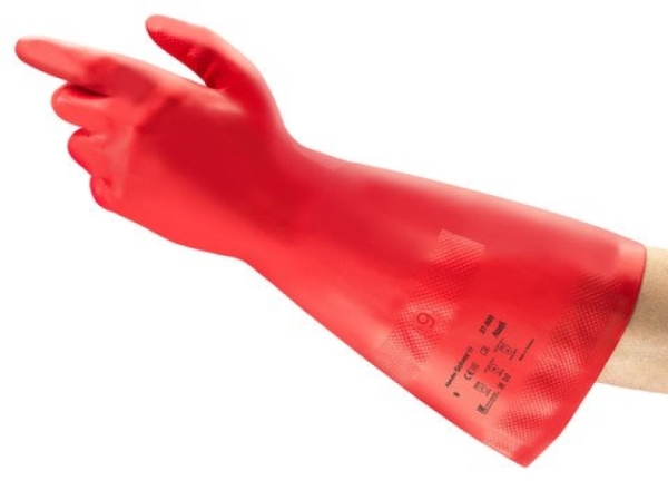 ANSELL-NITRIL-HANDSCHUHE, SOLVEX, 37-900, rot