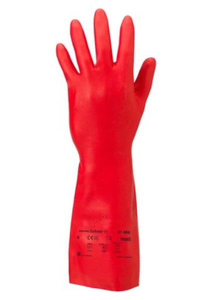 ANSELL-NITRIL-HANDSCHUHE, SOLVEX, 37-900, rot
