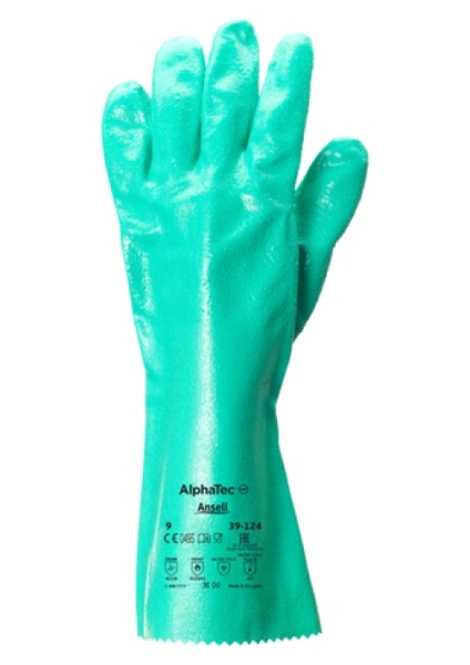 ANSELL-CHEMIKALIENSCHUTZ-HANDSCHUHE, SOL-KNIT, 39-124, gr�n