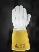 ANSELL-SCHWEISSER--Arbeits-Handschuhe, ActivArmr®, 43-217, gelb/weiß