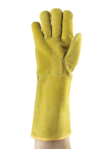 ANSELL-RINDSPALTLEDER-HANDSCHUHE, WORKGUARD, 43-216, gelb