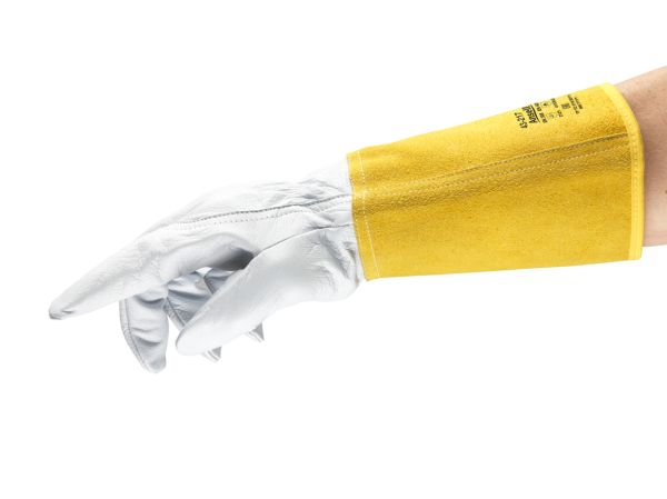 ANSELL-RINDSPALTLEDER-HANDSCHUHE, ActivArmr�, 43-217, gelb/wei�