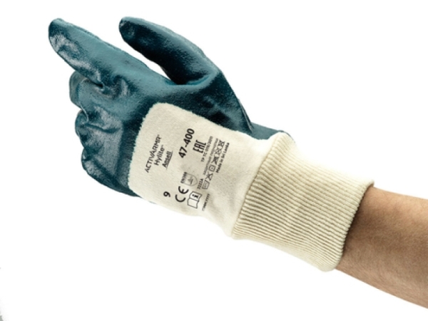 ANSELL-NITRILHANDSCHUHE, HYLITE, 47-400, blau