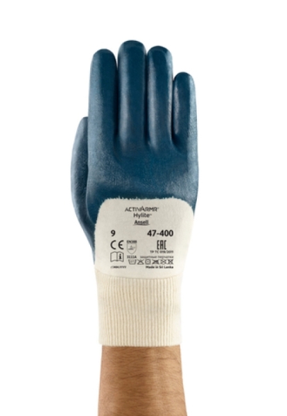 ANSELL-NITRILHANDSCHUHE, HYLITE, 47-400, blau