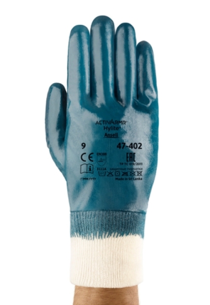ANSELL-NITRILHANDSCHUHE, HYLITE, 47-402, blau