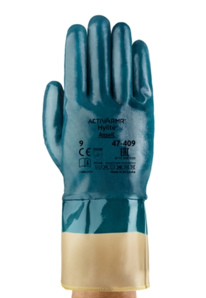 ANSELL-NITRILHANDSCHUHE, HYLITE, 47-409, blau