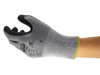 ANSELL-STRICKHANDSCHUHE, mit Nitrilbeschichtung, EDGE 48-702, grau/schwarz