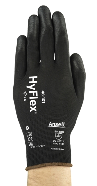 ANSELL-MEHRZWECK-HANDSCHUHE, HYFLEX, 48-101, schwarz