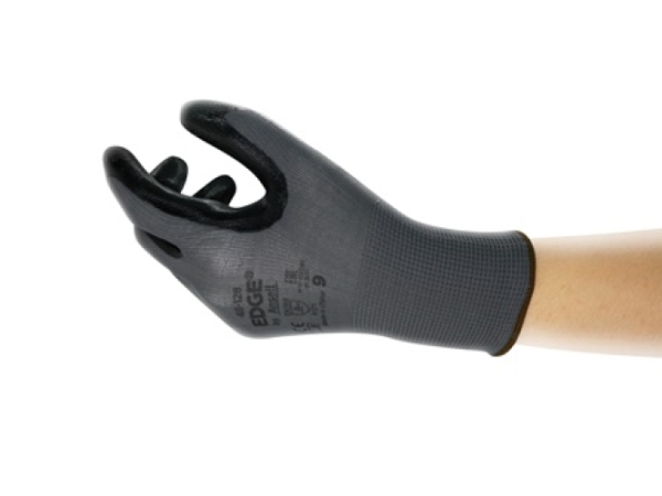 ANSELL-NYLON-STRICKHANDSCHUHE, EDGE 48-128, schwarz