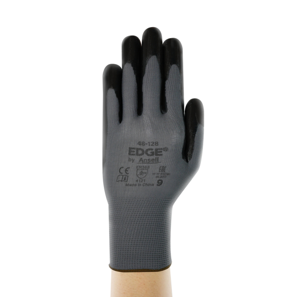 ANSELL-NYLON-STRICKHANDSCHUHE, EDGE 48-128, schwarz