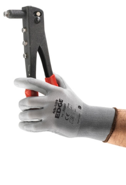 ANSELL-STRICKHANDSCHUHE, EDGE, 48-129, grau